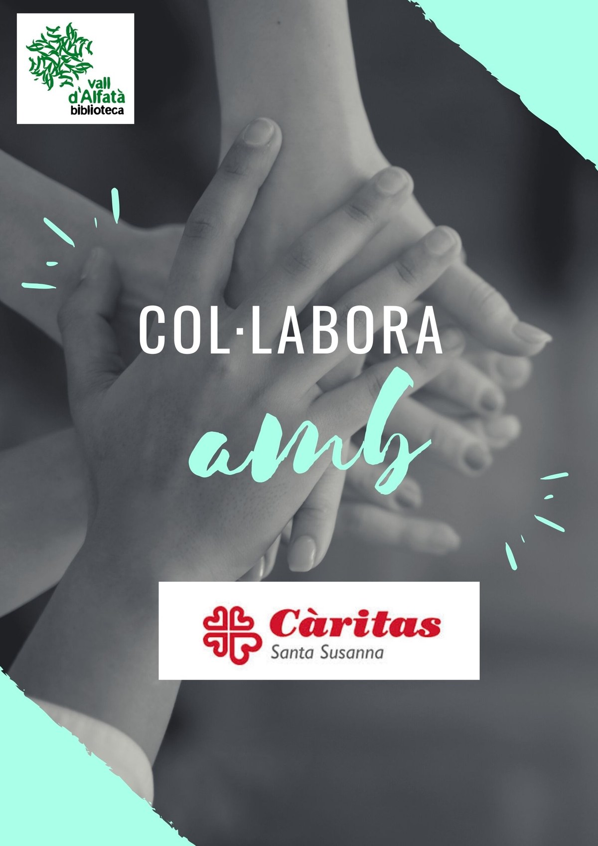 La Biblioteca engega una campanya solidària a favor de Càritas Santa Susanna .
