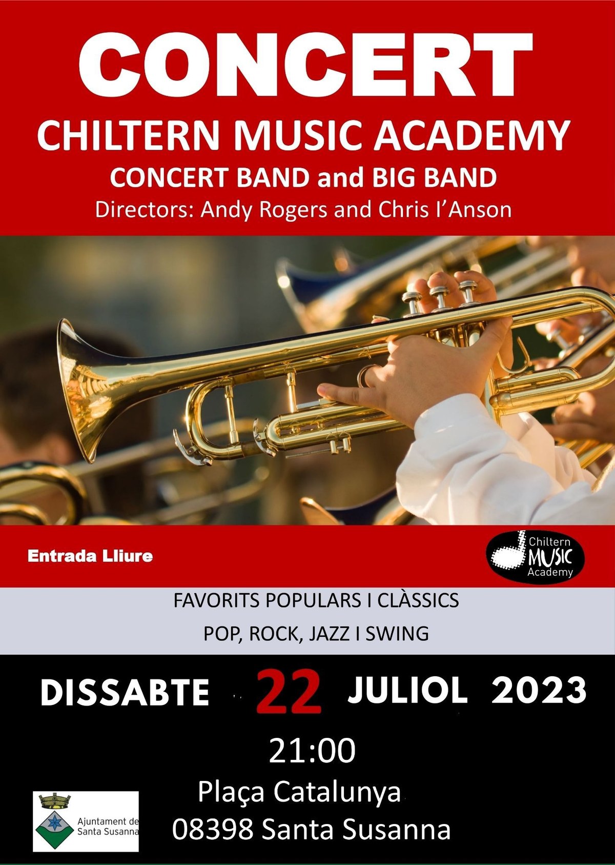 La Chiltern Music Academy aprofita la seva estada a Santa Susanna per oferir dos concerts.