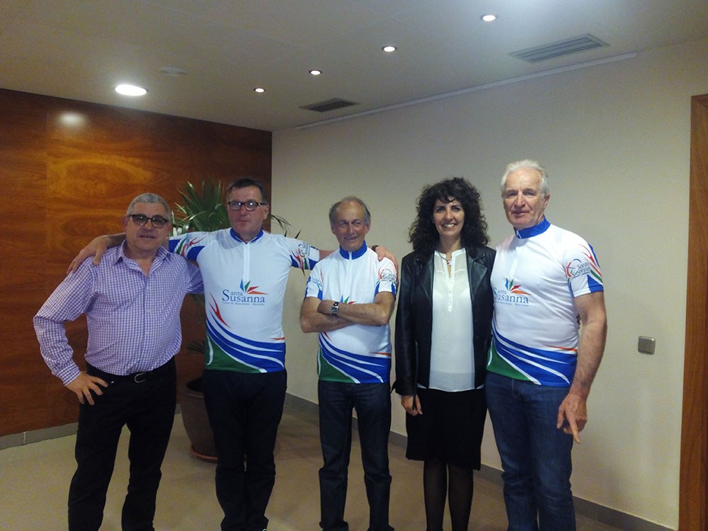 La Federació de Cycloturisme Francesa visita Santa Susanna.