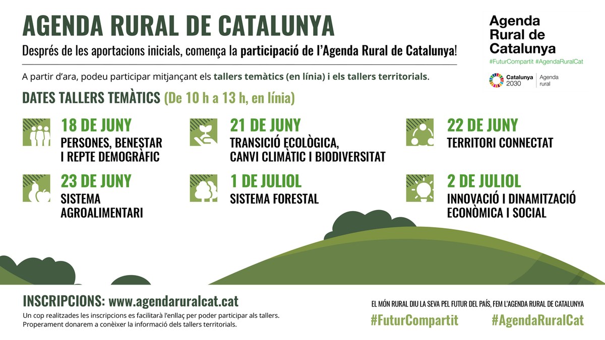 L'Agenda Rural de Catalunya entra en la seva fase de participació.