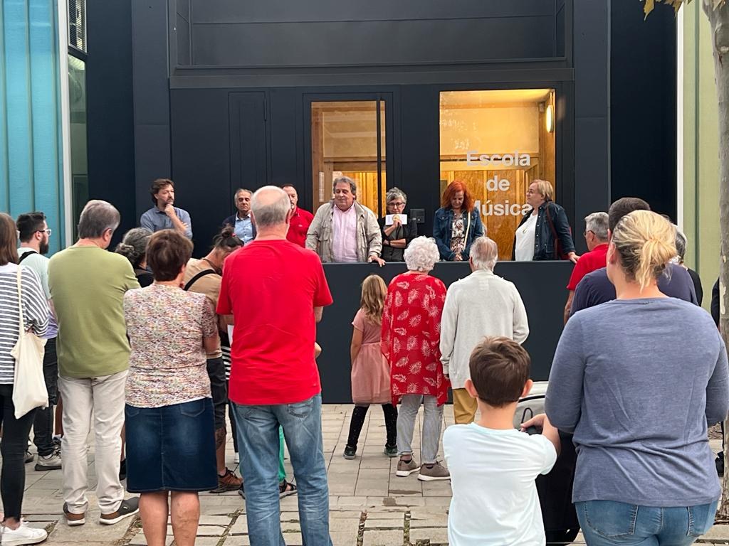 L'alcalde Joan Campolier inaugura l'Escola de Música Municipal de Santa Susanna.