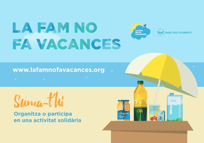 Les Biblioteques del Maresme col·laboren amb la campanya solidària "La fam no fa vacances".