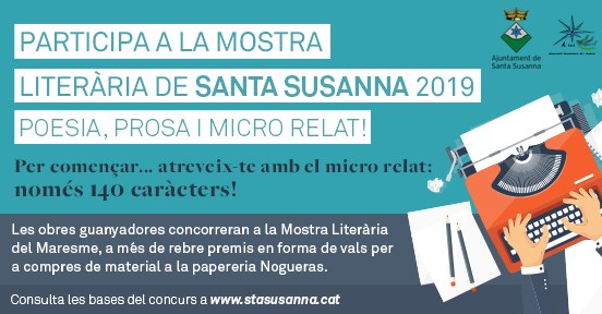 Mostra literària de Santa Susanna 2019.