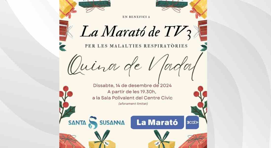 Quina de Nadal per La Marató de 3Cat.