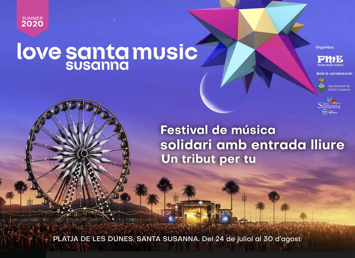 Santa Susanna organitza un festival de música gratuït a la platja que es dirà Love Santa Music.