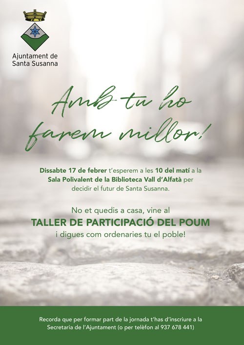 Santa Susanna presenta l'avanç del POUM en una jornada participativa.