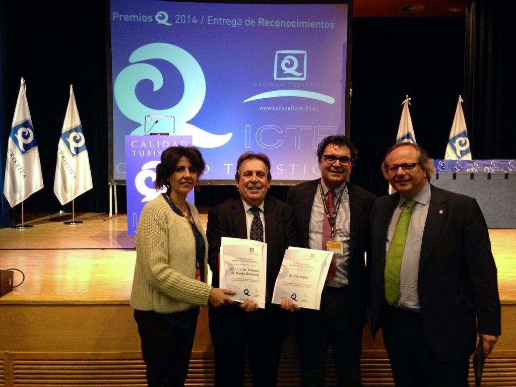 Santa Susanna rep els reconeixements de qualitat turística a Fitur 2015.