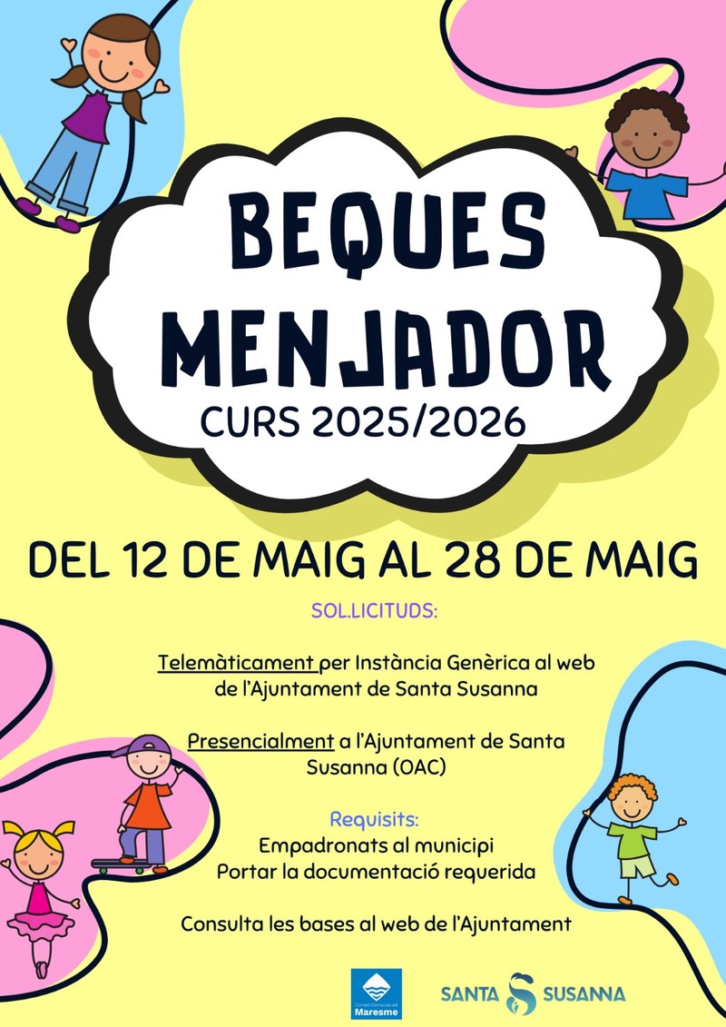 Cartell beques menjador