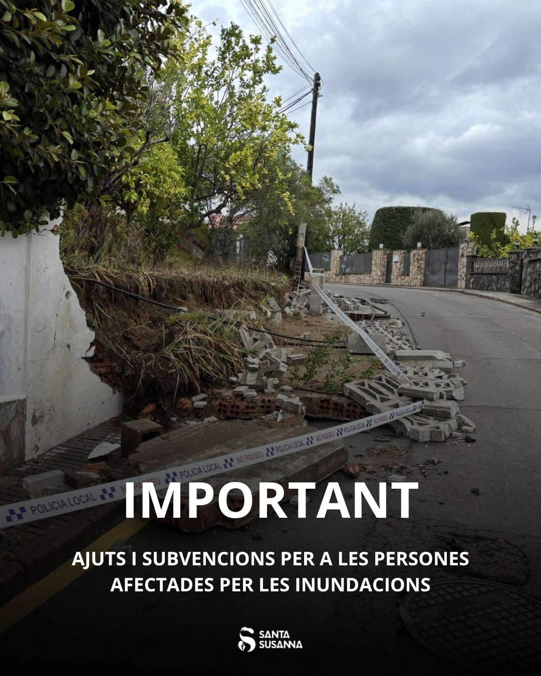 ÚLTIMS DIES PER SOL·LICITAR ELS AJUTS PER LES INUNDACIONS!.