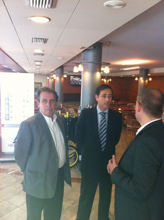 Xavier Espasa, director de l'agència Catalana de Turisme visita Santa Susanna.