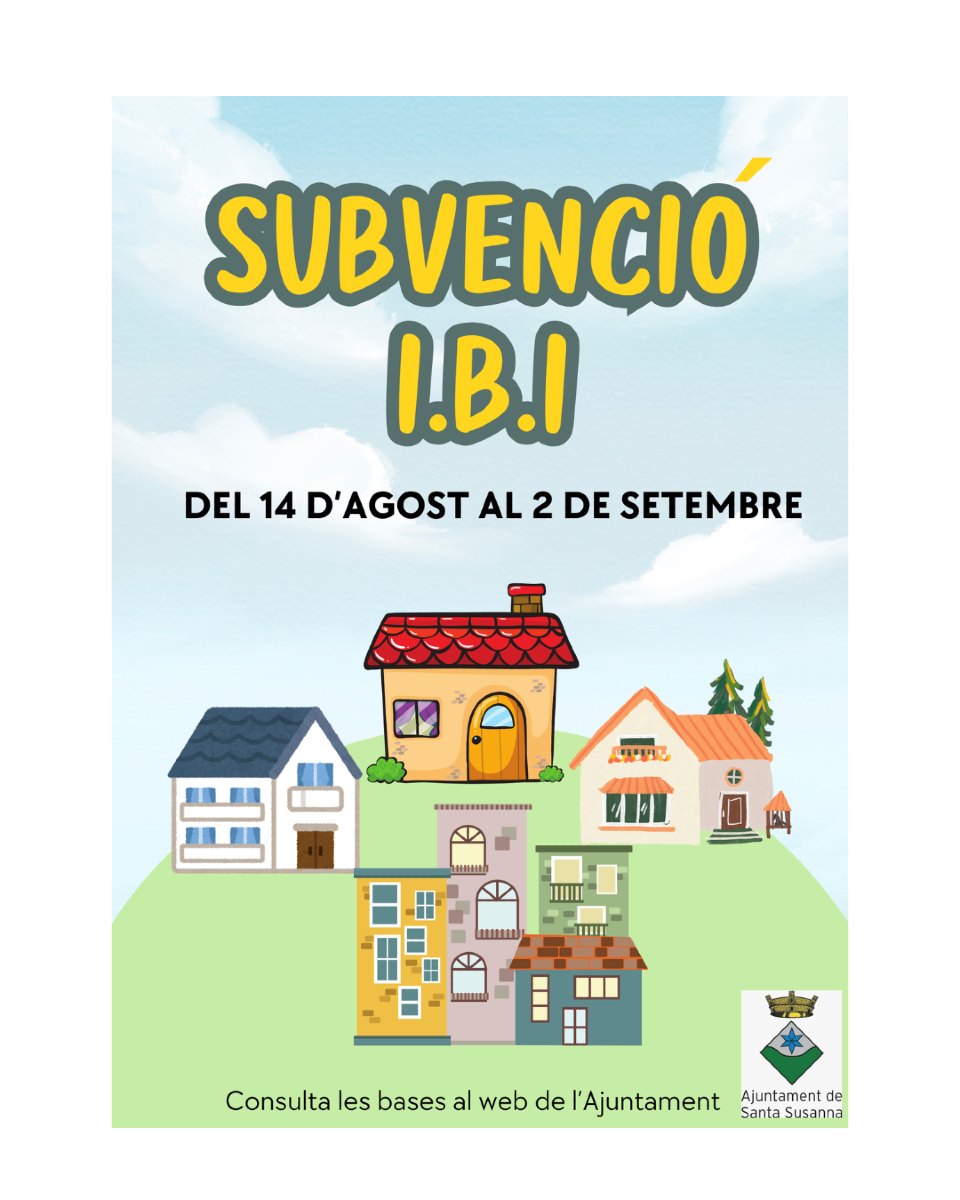 Anunci dels ajuts per al pagament de l'IBI