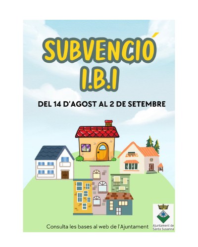 Anunci dels ajuts per al pagament de l'IBI