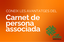 Consulta les avantatges del carnet de persona associada