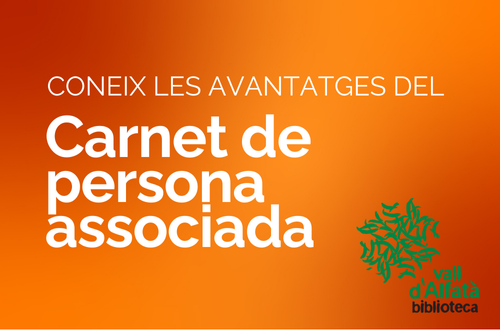 Consulta les avantatges del carnet de persona associada