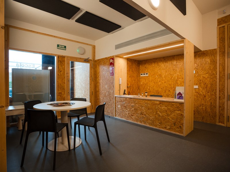 Interior de l'escola