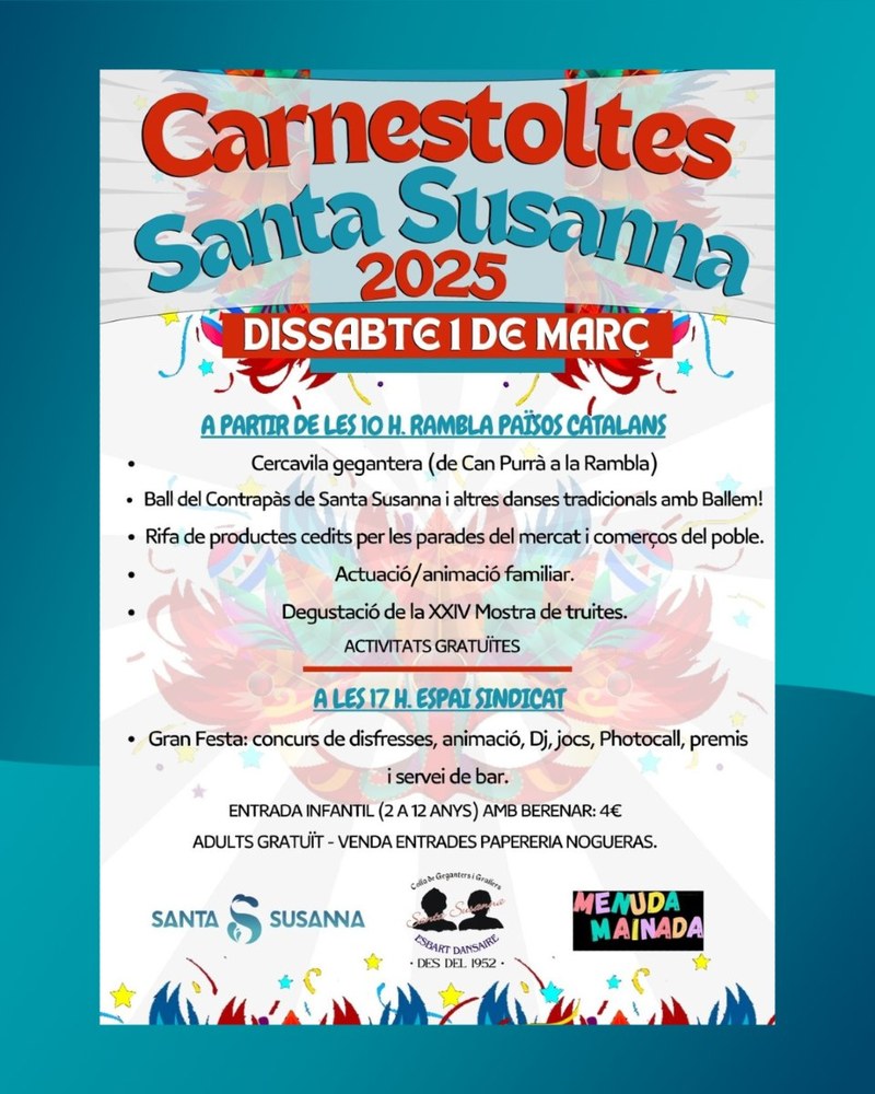 Programa del carnestoltes 2025