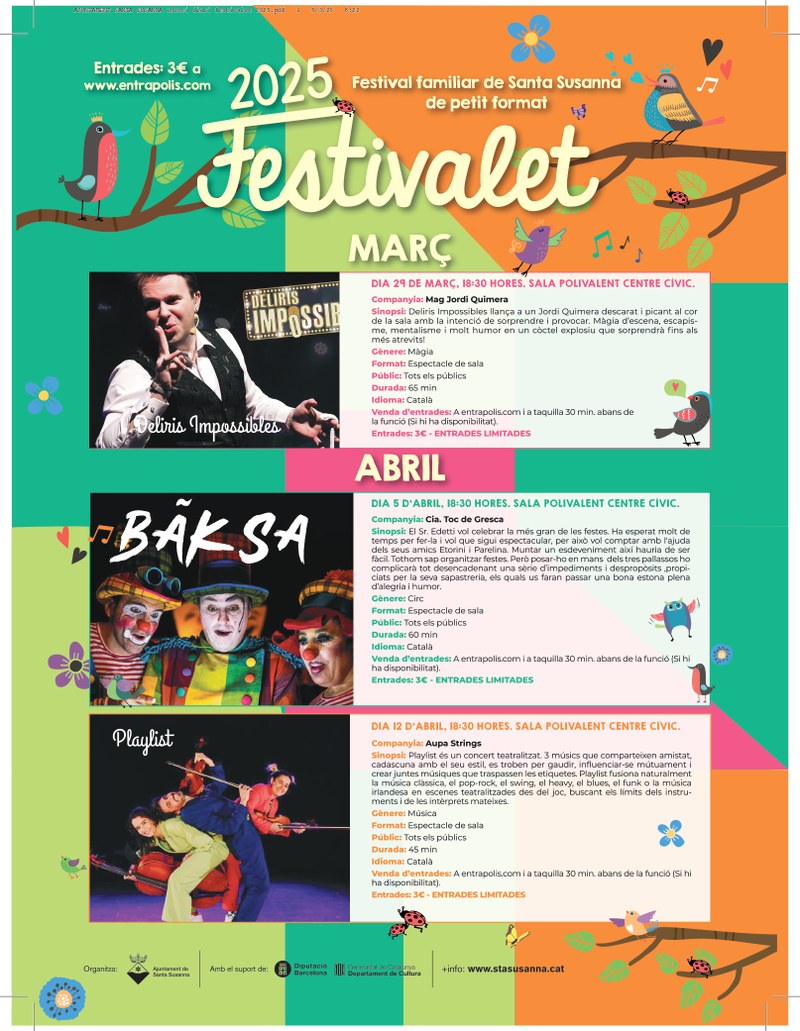 Edició de primavera del festivalet familiar 2025