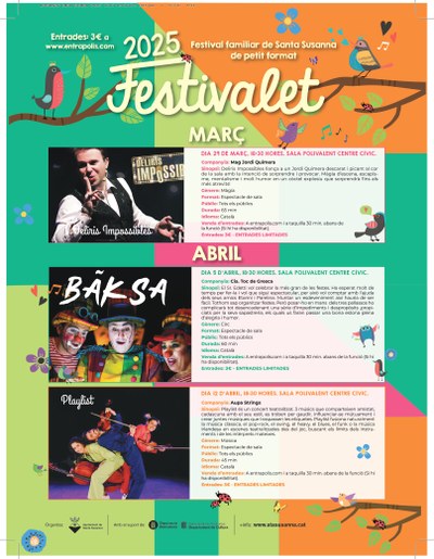 Edició de primavera del festivalet familiar 2025
