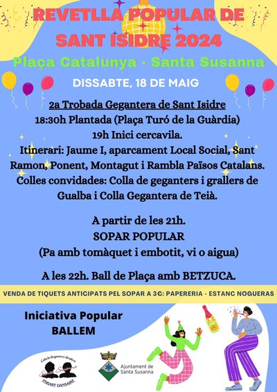 Cartell de la revetlla de Sant Isidre 2024