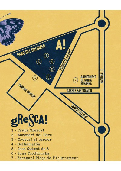 Ubicació dels espectacles del 1er Festival