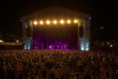 Escenari del festival al Torrentó de Can Gelat