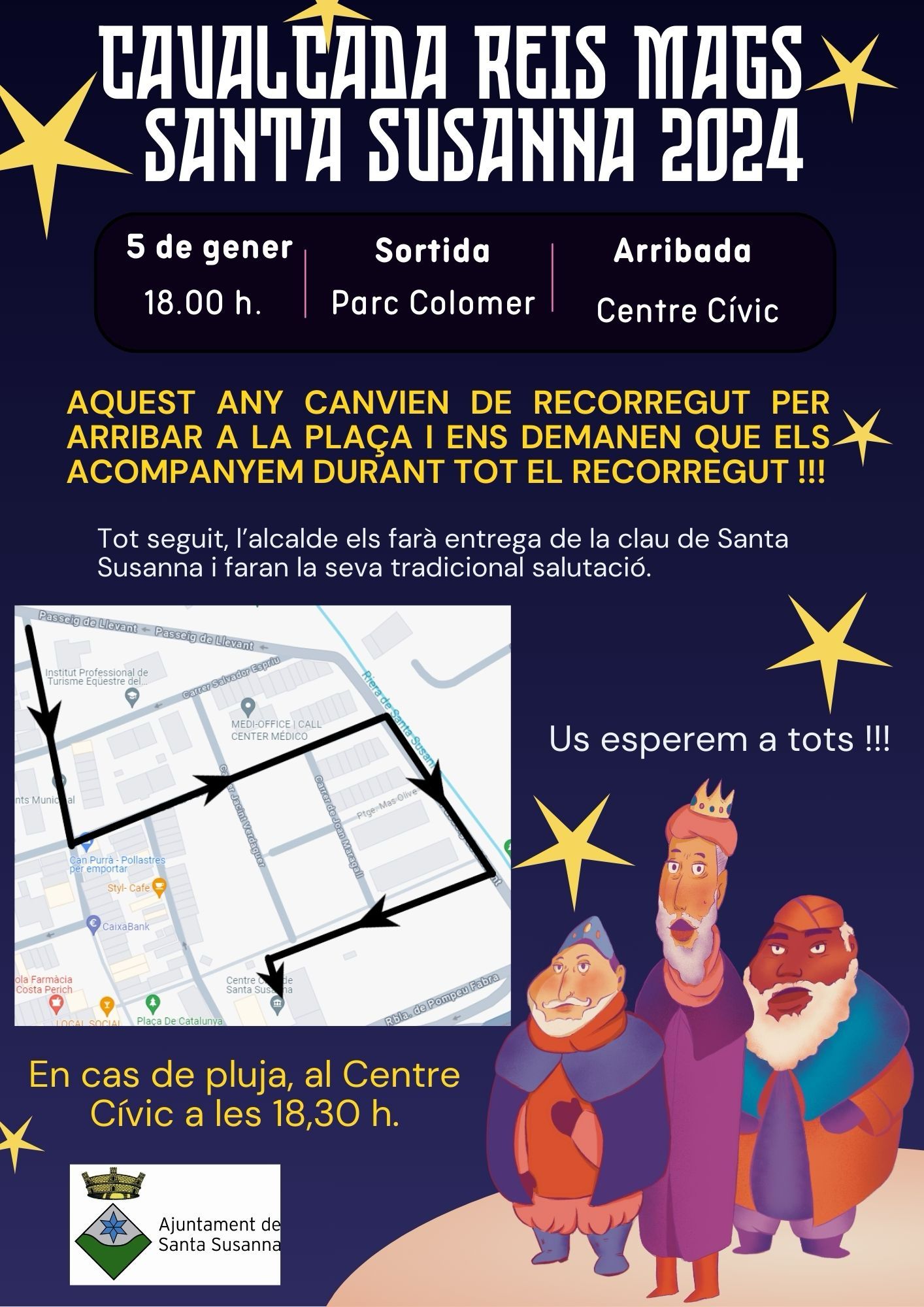 Cartell de la cavalcada de Reis
