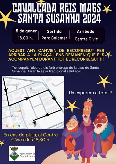 Cartell de la cavalcada de Reis