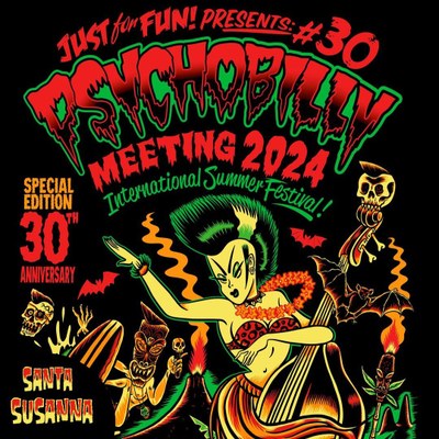 Cartell de la 30 edició del Psychobilly Meeting