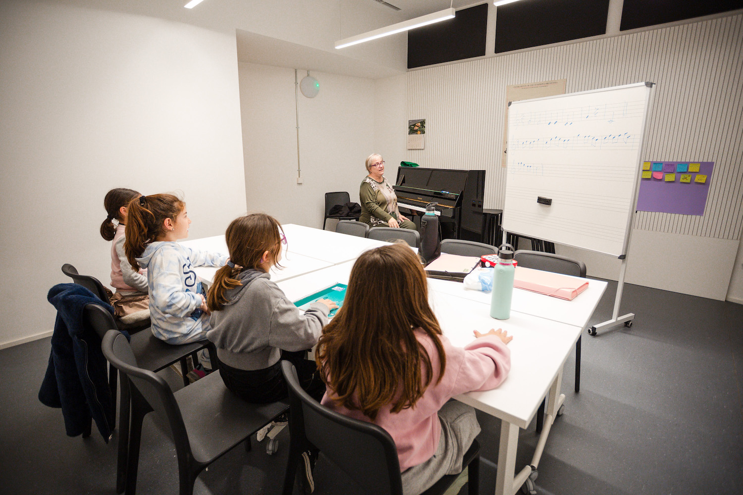 Alumnes de l'aula de música