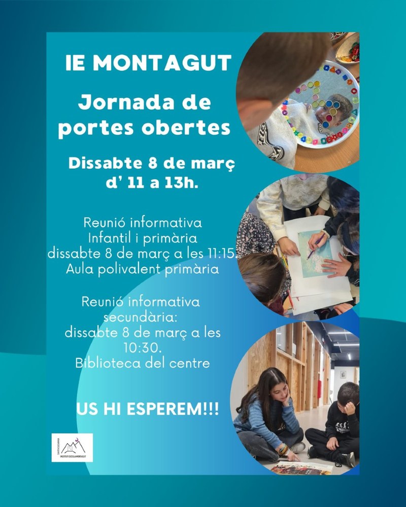Portes Obertes IE Montagut 2025