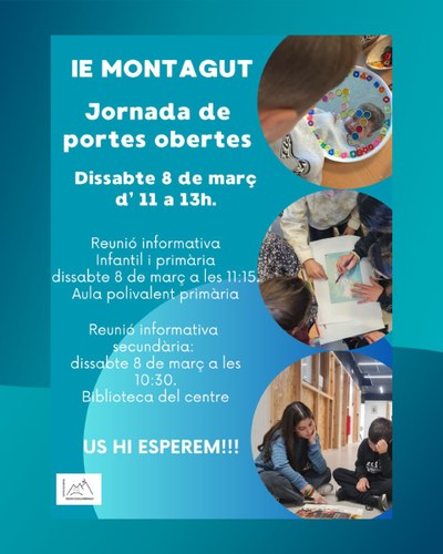 Portes Obertes IE Montagut 2025