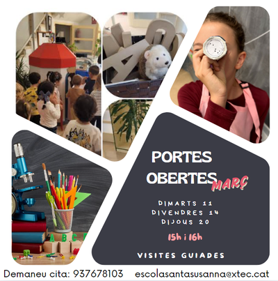Portes Obertes de l'Escola Santa Susanna 2025