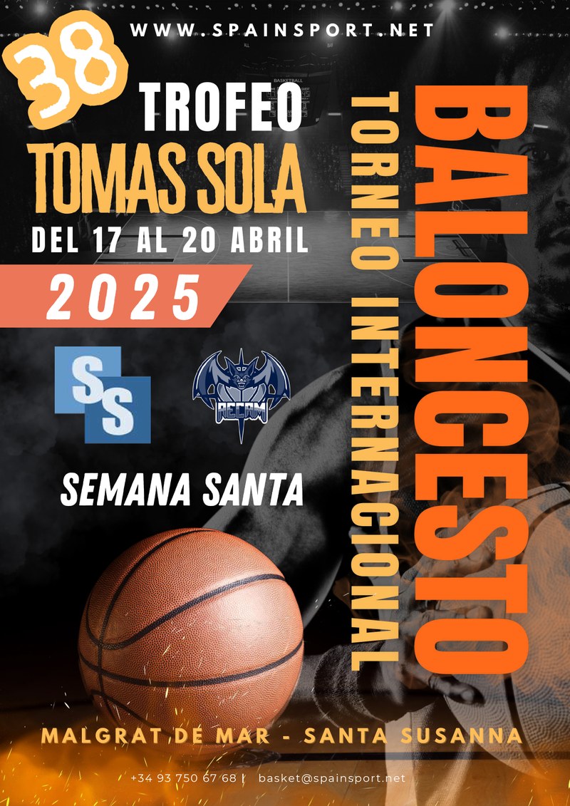 Cartell de l'edició 2025 del torneig de bàsquet de Setmana Santa
