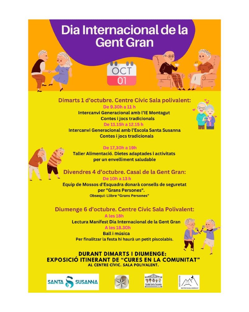 Cartell del Dia Internacional de la Gent Gran