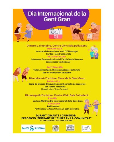 Cartell del Dia Internacional de la Gent Gran