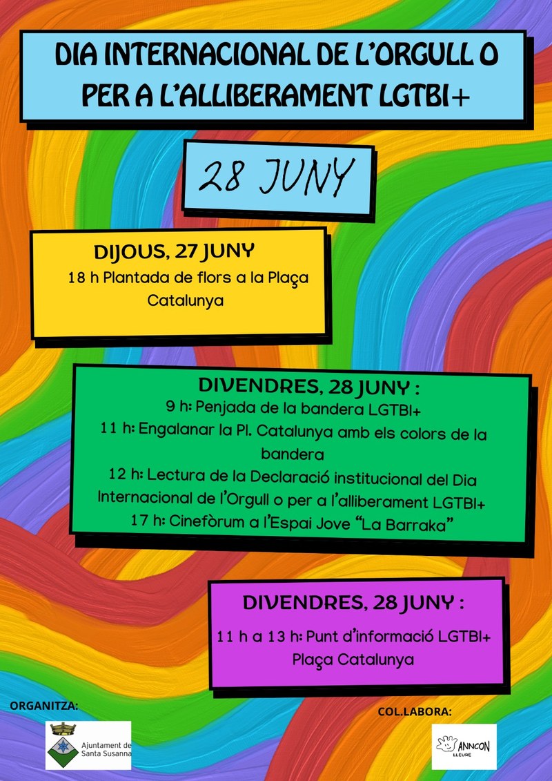 Programa d'activitats del 28 de juny