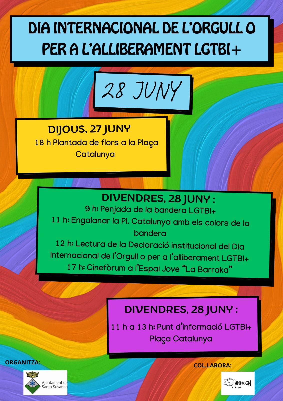 Programa d'activitats del 28 de juny