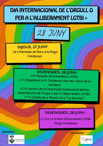 Programa d'activitats del 28 de juny