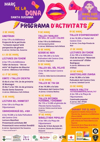 Programa del mes de la Dona 