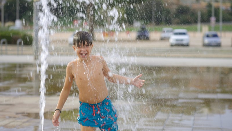 Les fonts, una atracció infantil