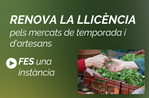 Renovar llicència pels mercats municipals