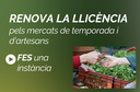 Renovar llicència pels mercats municipals