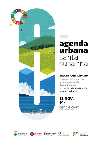 Cartell del taller participatiu organitzat a Santa Susanna per confeccionar l'Agenda Urbana